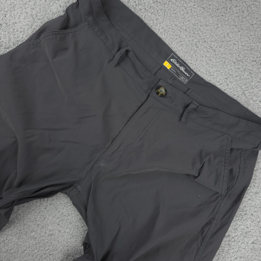 Eddie Bauer Travex‎ Mens Gray Casual Travel Hiking Pants Size 38x32